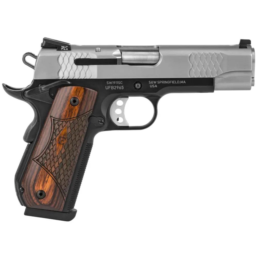 Smith & Wesson 1911 E-Series .45 ACP 4.25 in Black/Stainless 8+1 SA - Smith & Wesson - 45 ACP