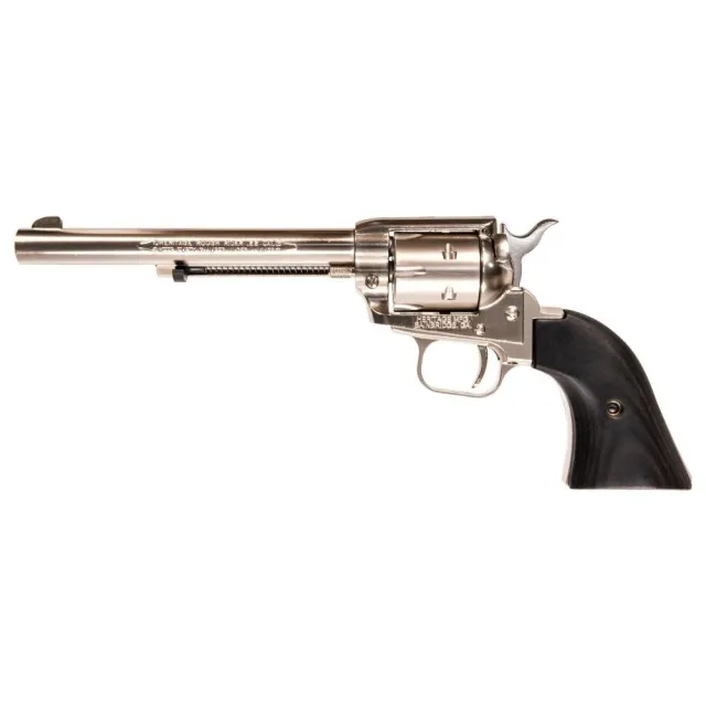 Buy Heritage RR22NI6BW Revolver, .22LR Caliber, 6.5" Barrel, 6 Rounds, Black Laminate Grip, Blued Finish online
