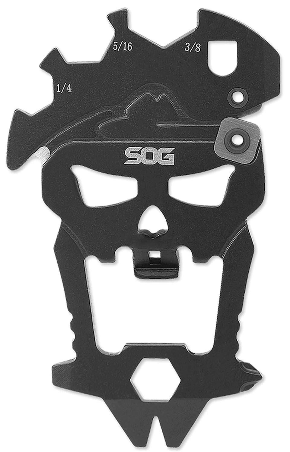 GSM Outdoors SOG MACV Tool Black Anodized 420 Stainless Steel 12-in-1 - GSM Outdoors