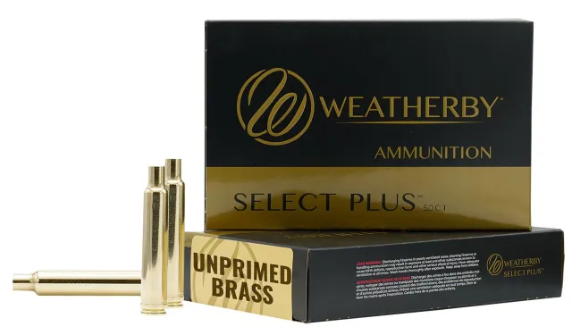 Weatherby Unprimed Brass Rifle Cartridge Cases 7mm BRASS7PRCCT50 - Weatherby