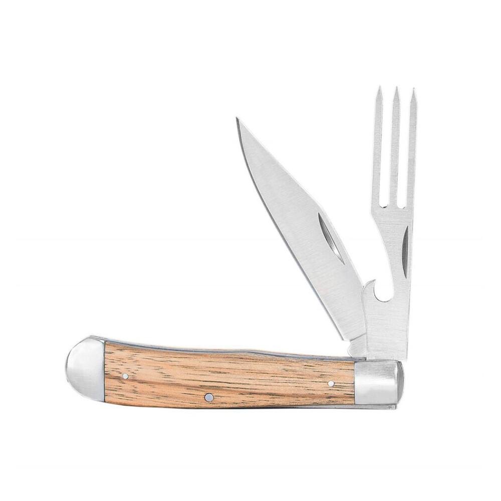 ABKT Cattleman Chuckwagon Trapper Knife 3-1/4 Blade with Fork Blade - Rock Ridge Outdoors