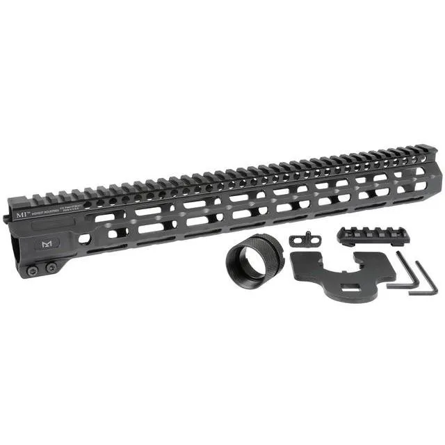Midwest Industries AR-15 Free Float Handguard 15" Combat Rail Black - Midwest Industries