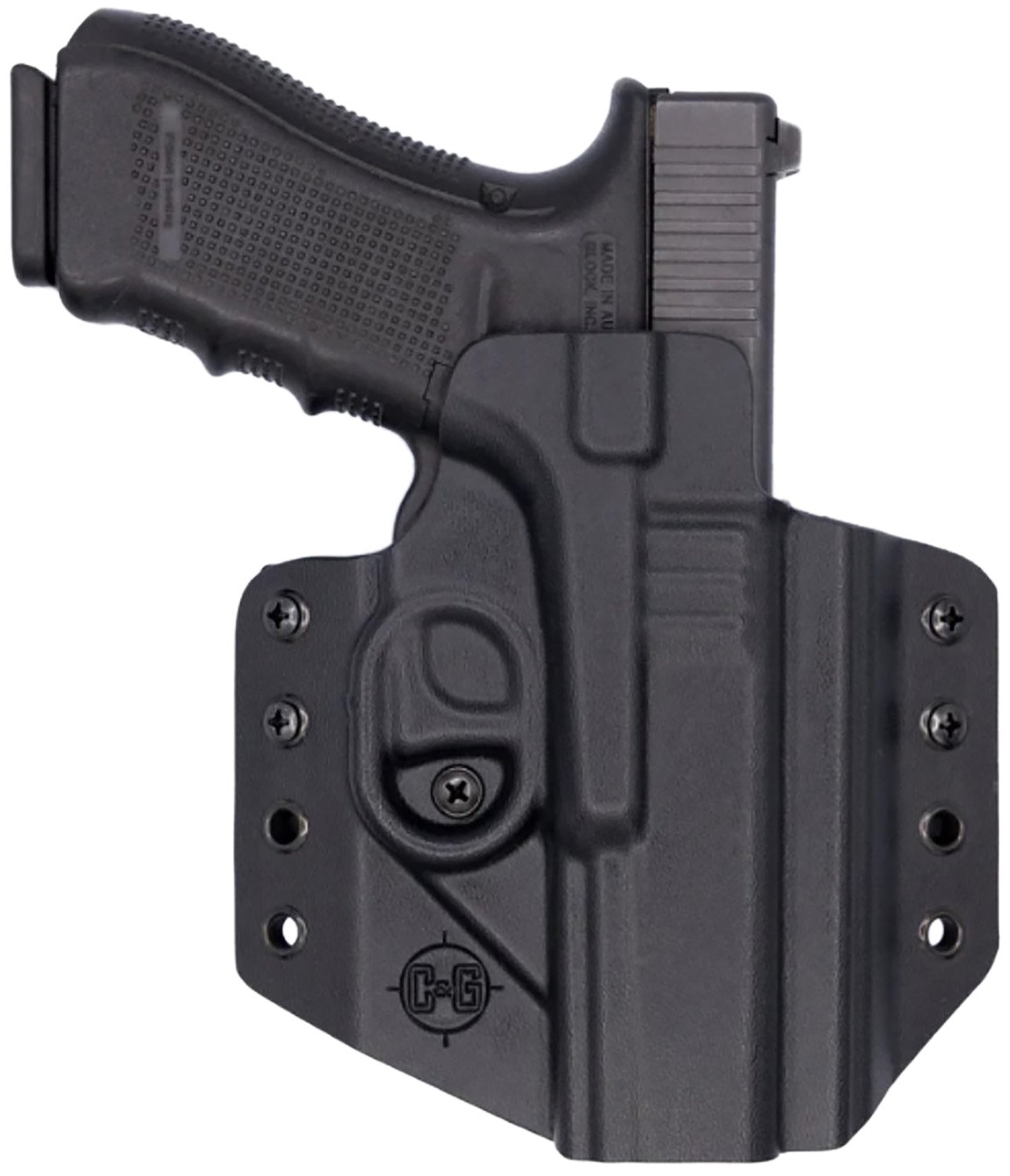 C&G Holsters 0000-100 Covert OWB Black Kydex for Glock 17/22/47 - C&G Holsters