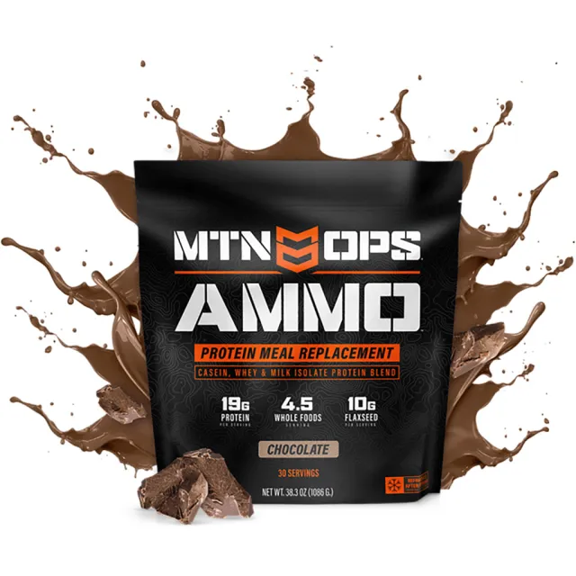 MTN OPS 1014 Ammo Whey Protein Meal Replacement Chocolate 19g Protein