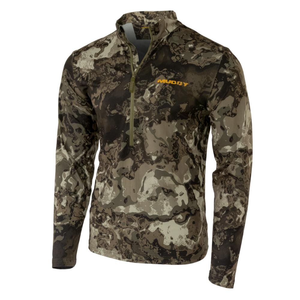Muddy MUD-LW-QZ-VCG-L TRX Lightweight Quarter Zip Veil Canyon Grey Large