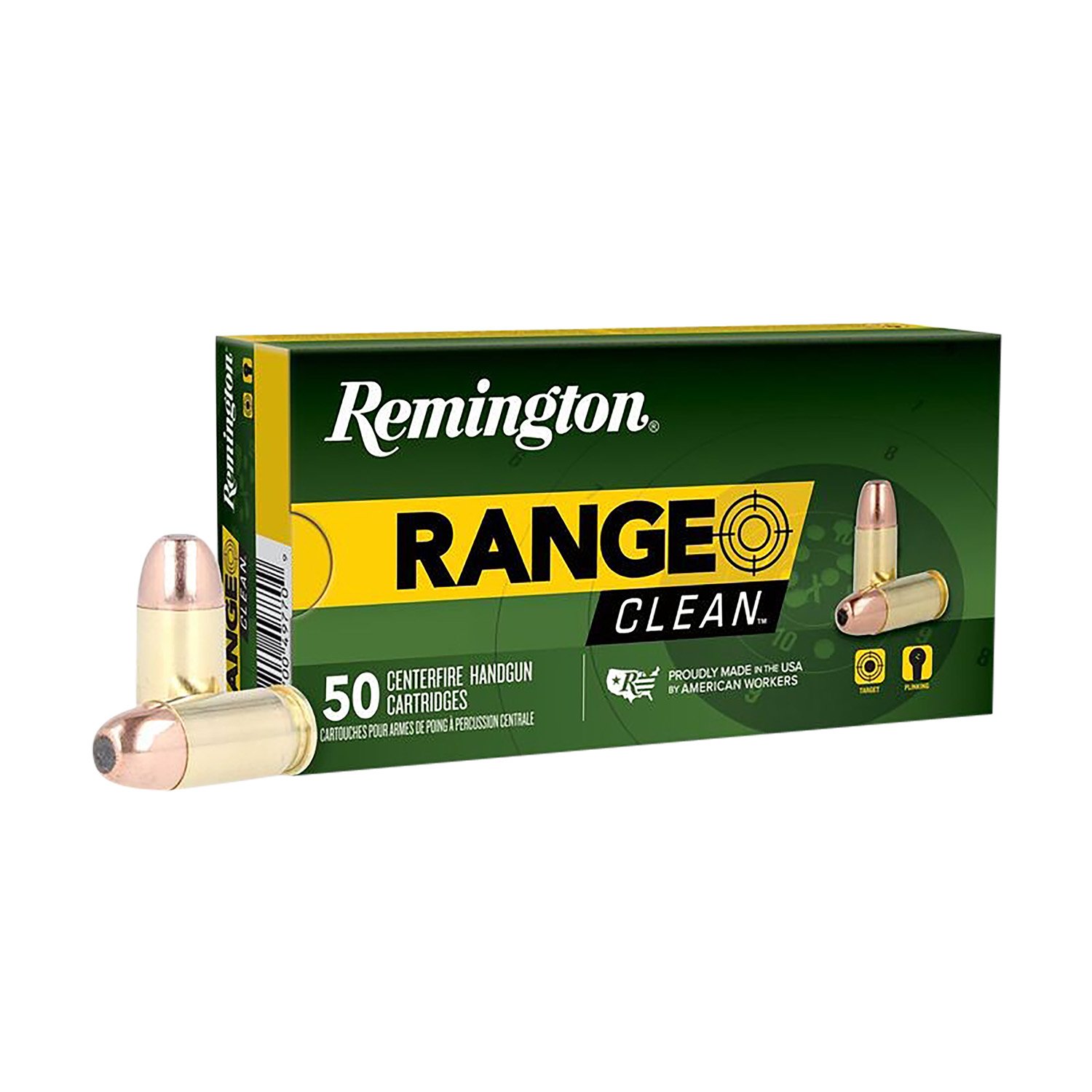 Remington Range Clean 40 S&W Flat Nose Enclosed Base 180 Grain 50 Rounds - Remington Arms Company, LLC - 40 S&W