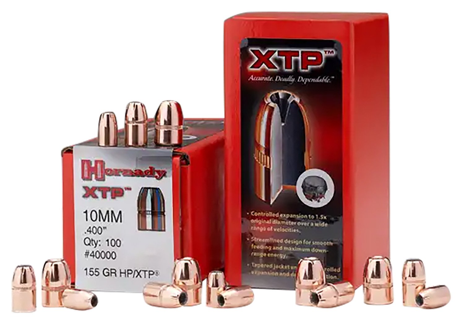 Hornady 45140 XTP Hunting 45 Cal .451 200 gr Hollow Point (HP) - Hornady Manufacturing Company - 45 Caliber