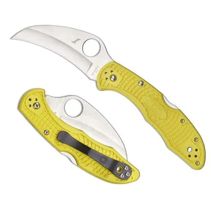 Buy Spyderco C106PYL2 Tasman Salt 2 Yellow H-1 Knife online