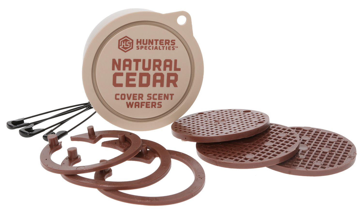Buy Hunters Specialties Scent Wafers Natural Cedar 1.5 - Mask Human Smells, No Spills or Freezing online