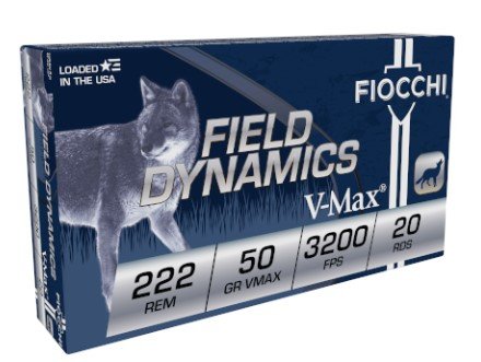 222 Rem 50 Grain 20 Rds Fiocchi Ammo - Fiocchi - 222 Rem