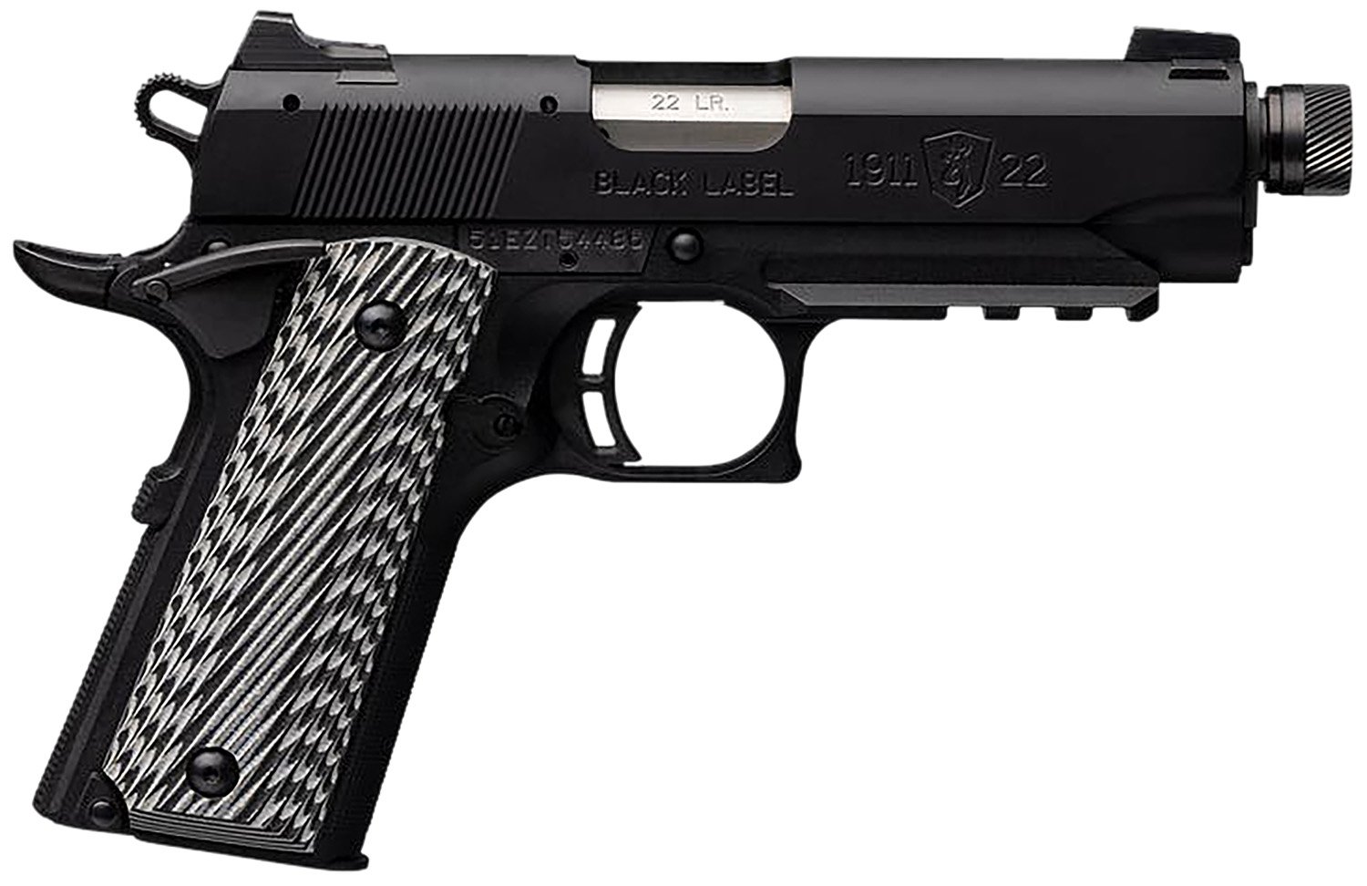 Browning 1911-22 Black Label Compact 22LR 4.25in Matte 10 Round SA - Browning - .22 LONG RIFLE
