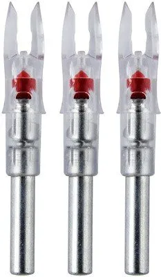 Nockturnal NT502 Lighted Nocks Red X-Series 3-Pack - Nockturnal