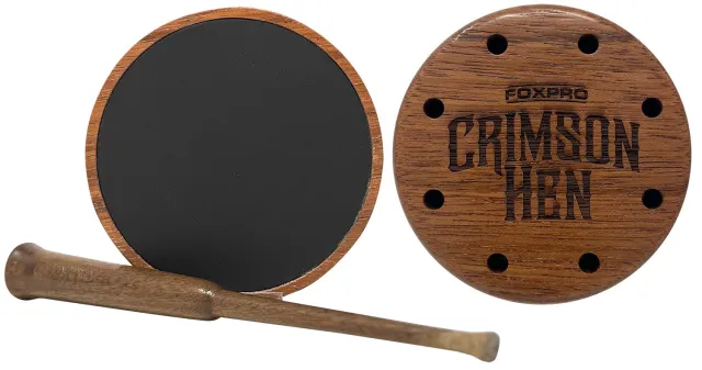 Foxpro CRIMSONALU Aluminum Turkey Call Cherry Wood Friction Sound - FoxPro
