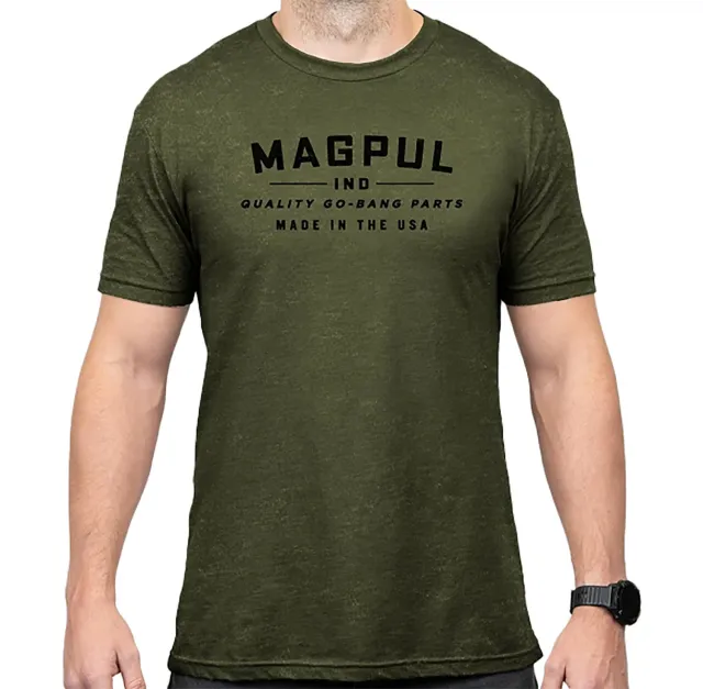 Magpul MAG1112-317-2XL Go Bang Parts CVC T-Shirt 2XL Olive Drab Heather - Magpul Industries