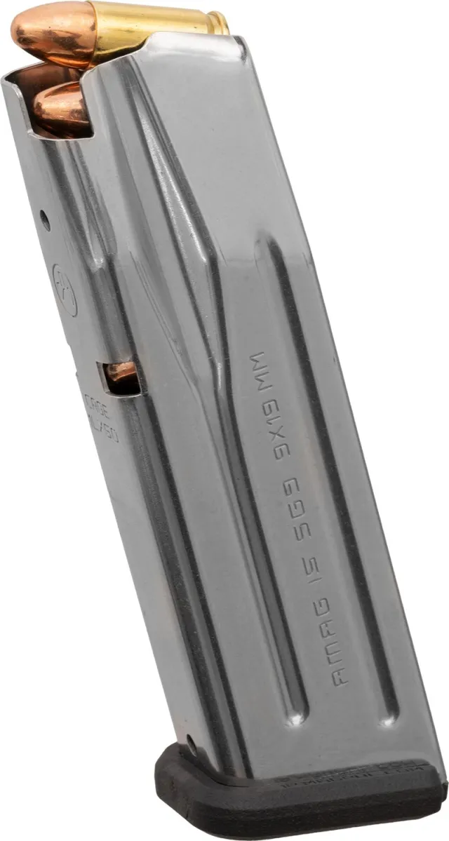 Magpul MAG1464SST 15rd 9mm Sig P320 Silver Stainless Steel Magazine - Magpul Industries - 9 mm Luger