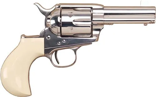 Cimarron CA4506DOCP Thunderer .45LC 3.5" Barrel SS Poly Ivory Grips - Cimarron - .45 LONG COLT