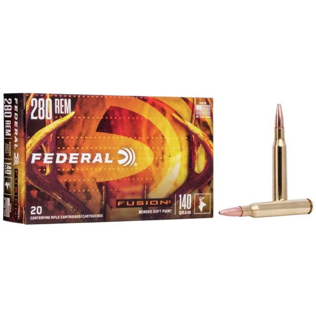 Federal Premium Fusion 280 Remington 140 Grain Soft Point 20 Rounds - Federal Premium Ammunition - 280 REMINGTON