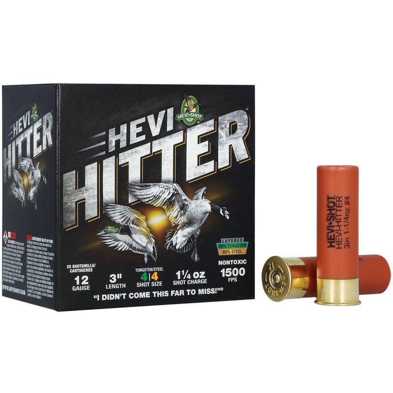 Buy HEVI-Shot HEVI-Hitter Tungsten/Steel 12 Gauge 3" 1-1/4 oz #4 25/ct online