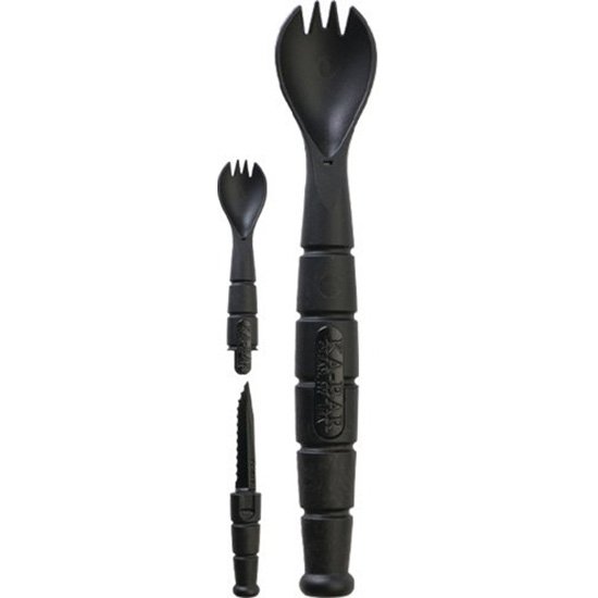 Buy Ka-Bar 9909 Spork/Knife Black Creamid 2.50" Serrated 6.88" Long online