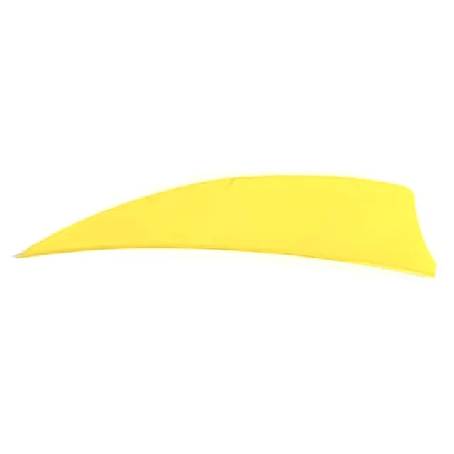 Trueflight 1304 Shield Cut Feathers Yellow 3" LW 100pk 0.55"H 2.0gr - Trueflight