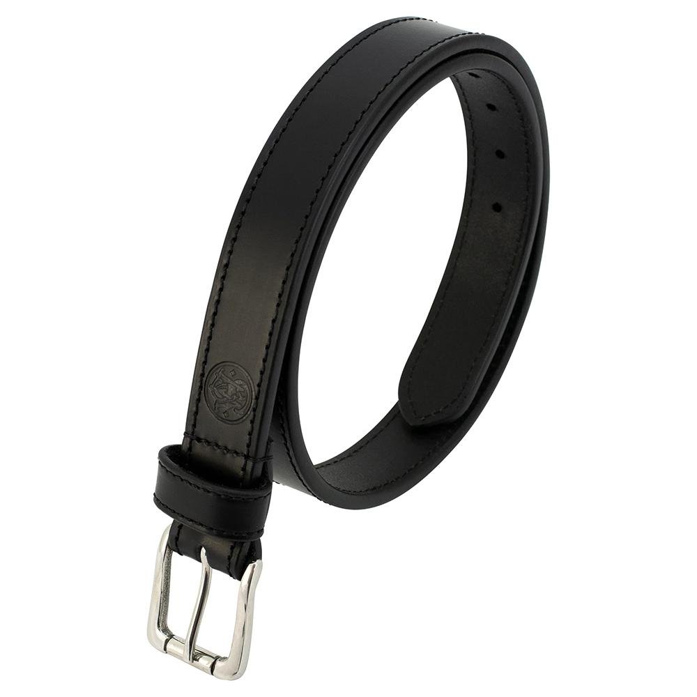 Cameleon S&W Men's Adjustable 38-40 Inch Black Leather EDC Belt