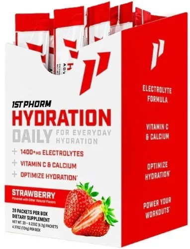 1ST PHORM Hydration Sticks Strawberry 20 Pack - 1ST PHORM