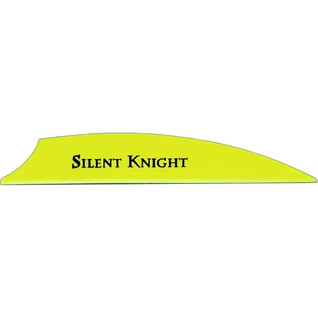 Flex Fletch Silent Knight Vanes Flo Yellow 3 In 36 Pack - Flex Fletch