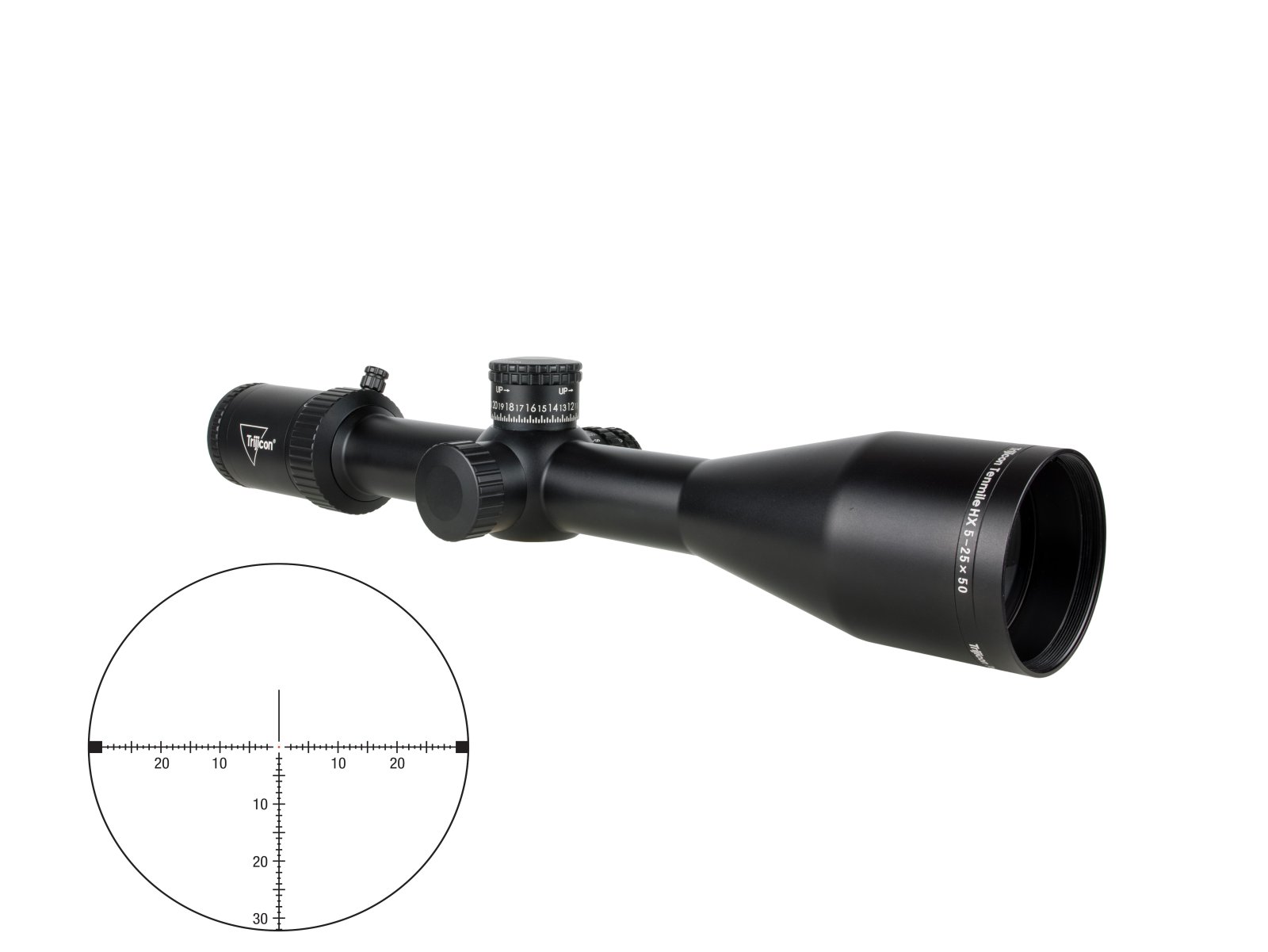 Trijicon 3000020 Tenmile HX Satin Black 5-25x50mm 30mm Tube Illuminated - Trijicon - 50MM
