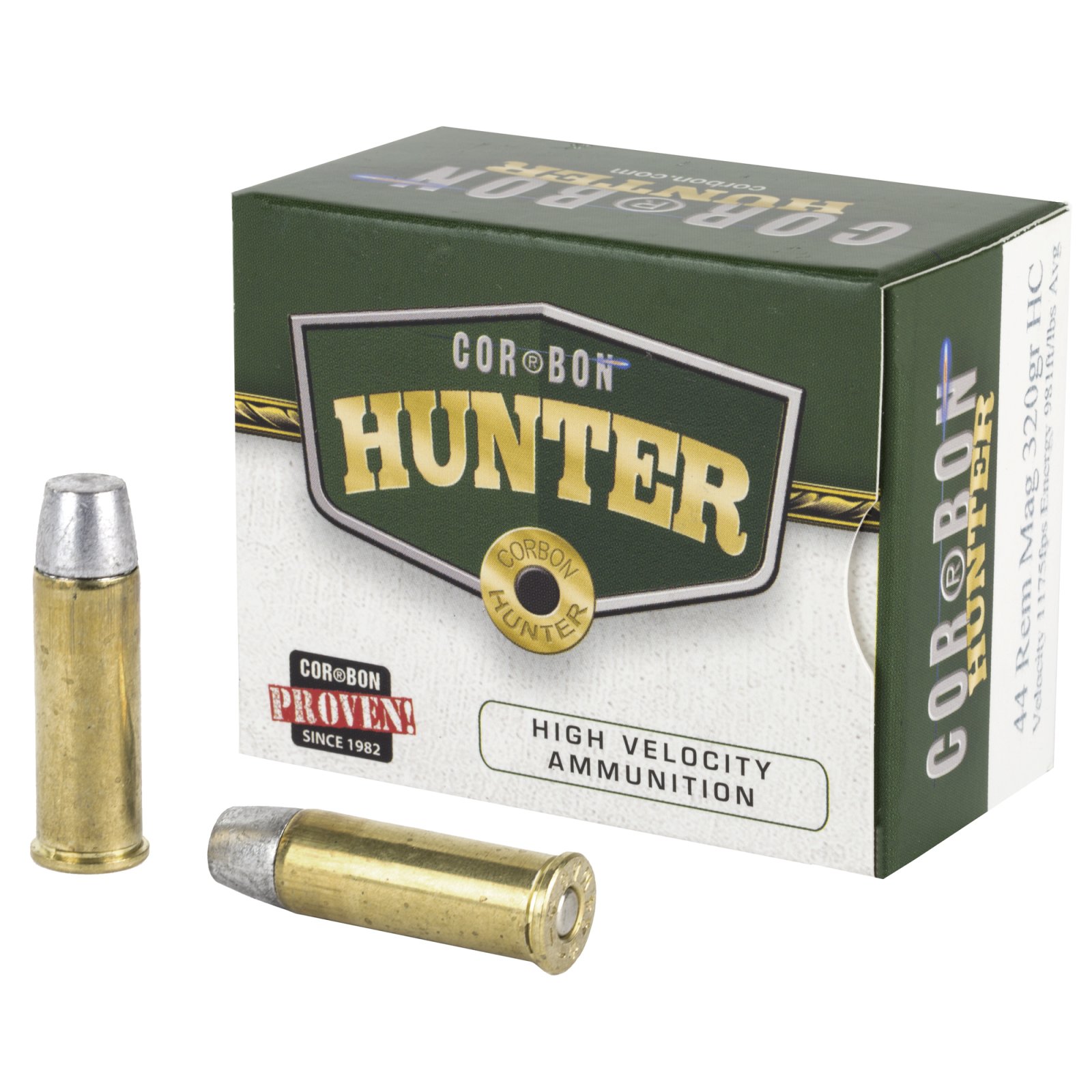 Corbon 44 Rem Mag 320Gr Hard Cast Hunt 20Rd 25Bx/C - Corbon - 44 MAGNUM
