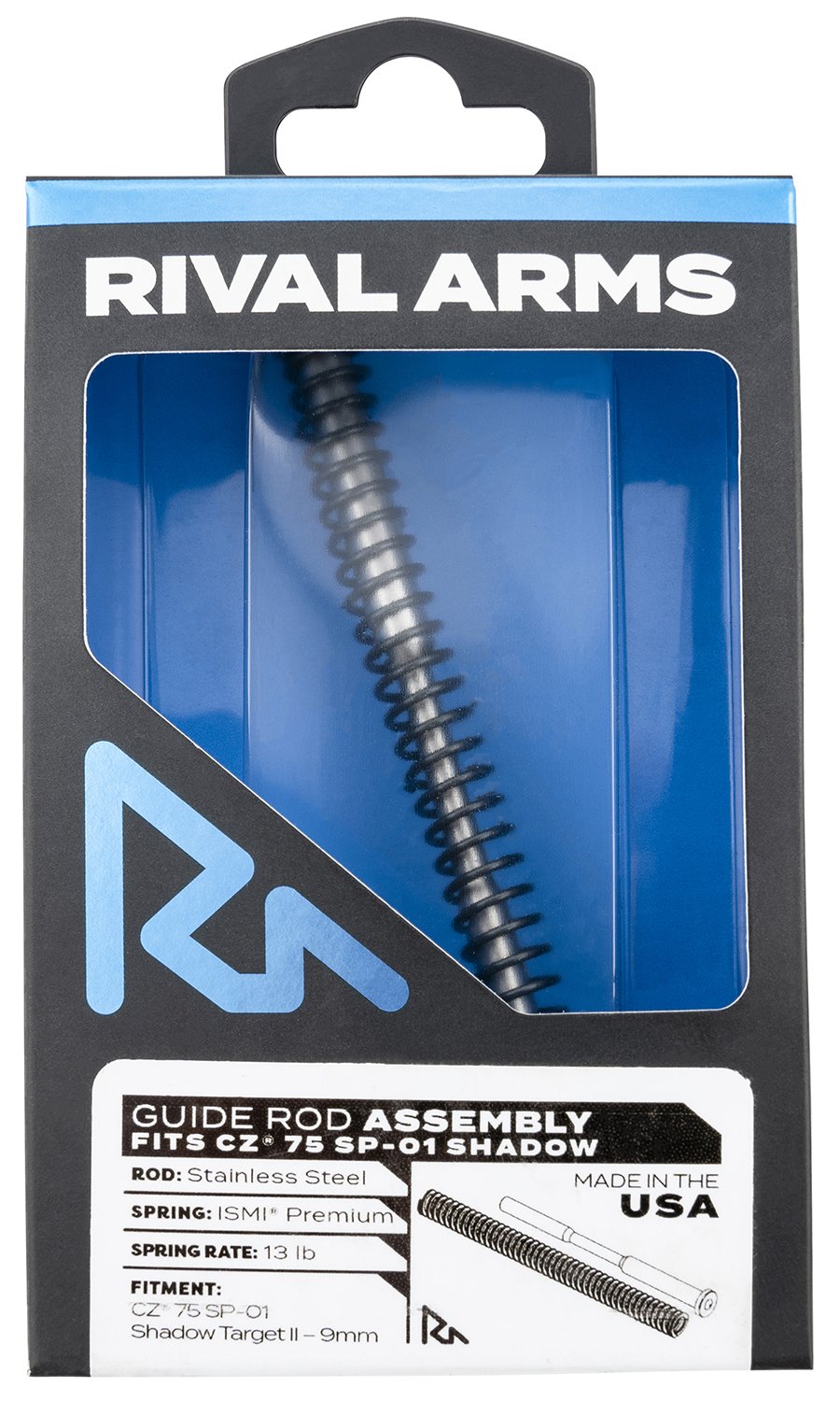 Buy Rival Arms RARA50C201S Guide Rod Assembly CZ 75 SP-01 Black Stainless Steel online