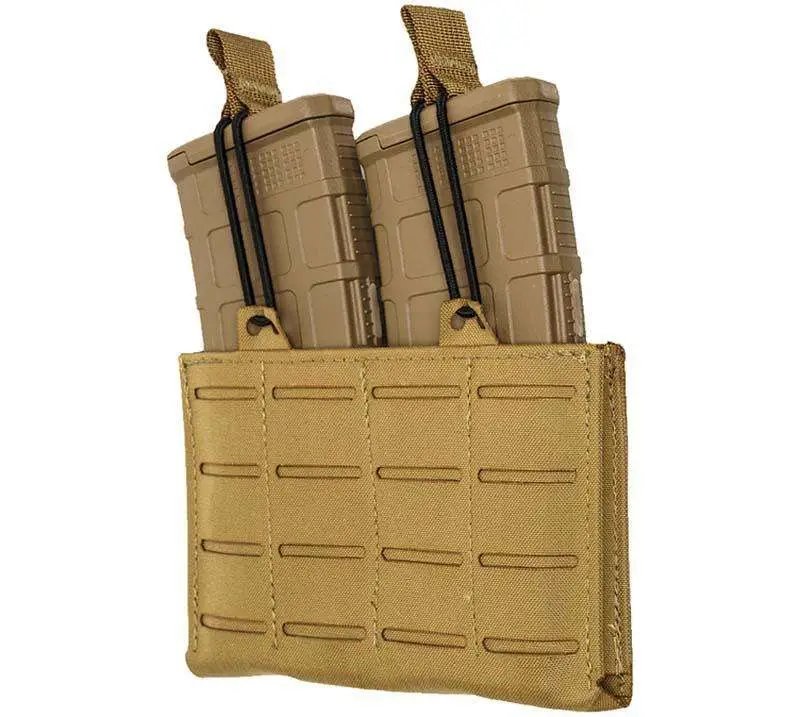 Tacshield T3567CY RZR MOLLE Double Rifle Mag Pouch Coyote - Military Armament Corporation