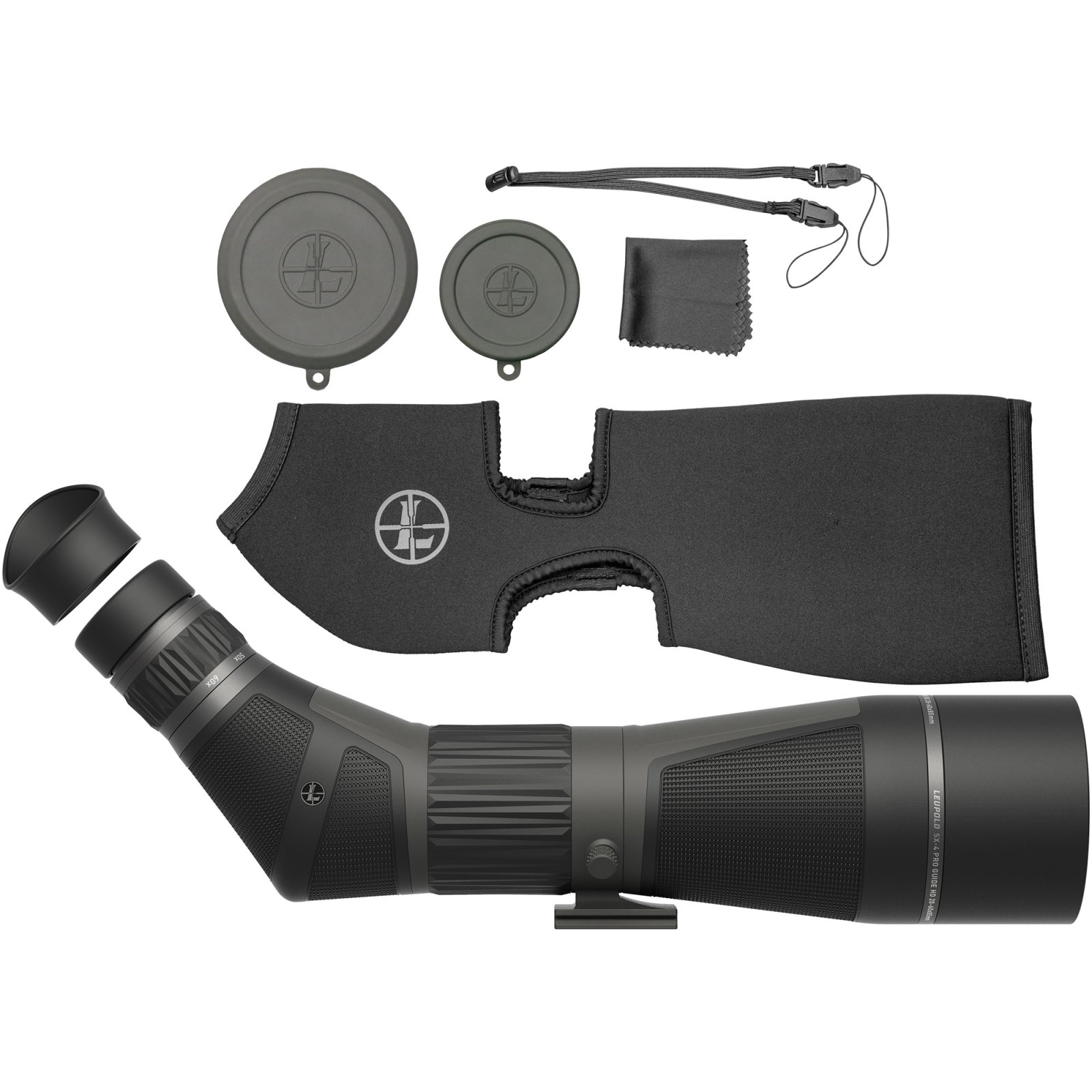 Leupold 185679 SX-4 Pro Guide HD 20-60x85mm Angled Spotting Scope - Leupold & Stevens - 85MM
