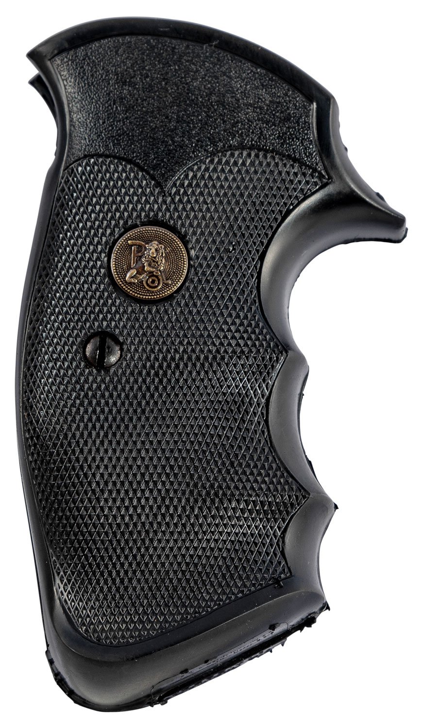 Pachmayr 03265 Gripper Professional Grip for S&W K/L Frame Square Butt - Checkered Black Rubber with Finger Grooves