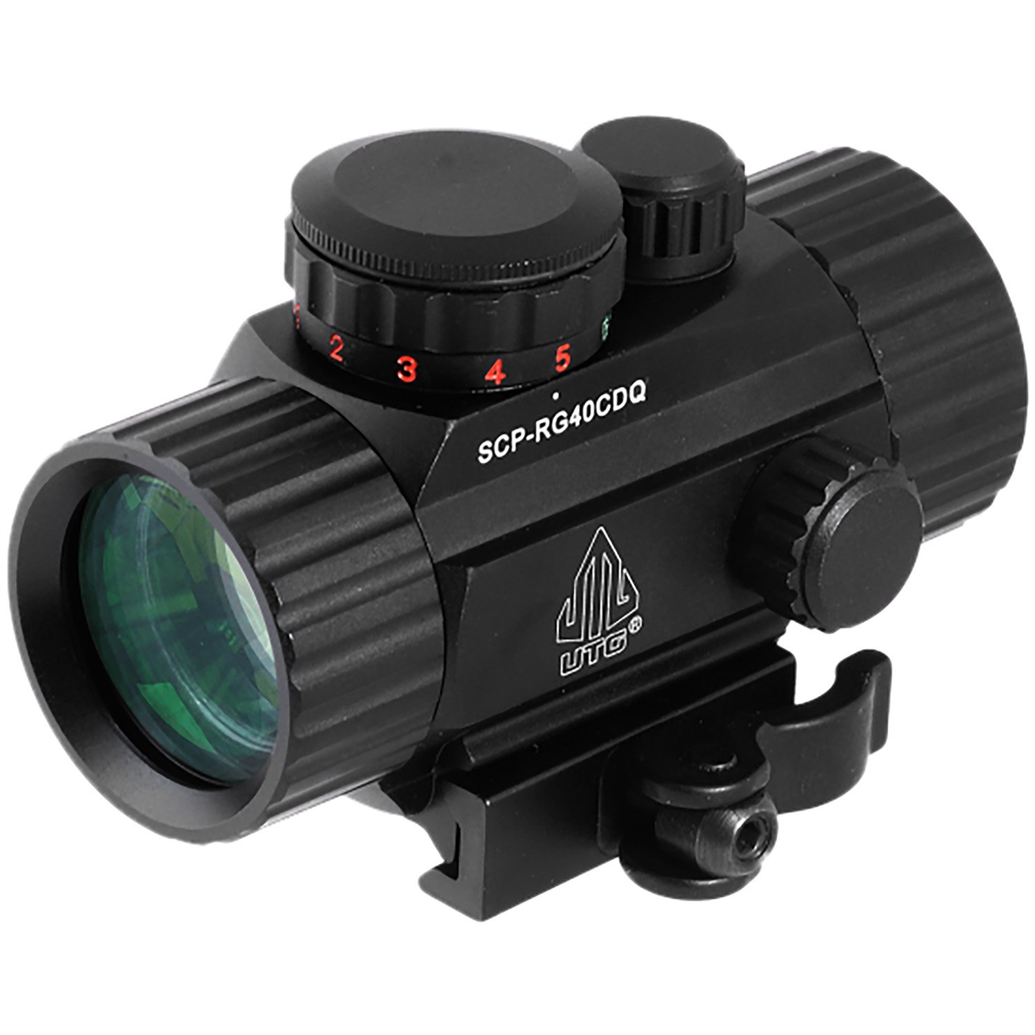 Leapers UTG SCP-RG40CDQ ITA Red/Green Dot Sight Black 4 MOA Circle 39.2MM - Leapers - 39.2MM