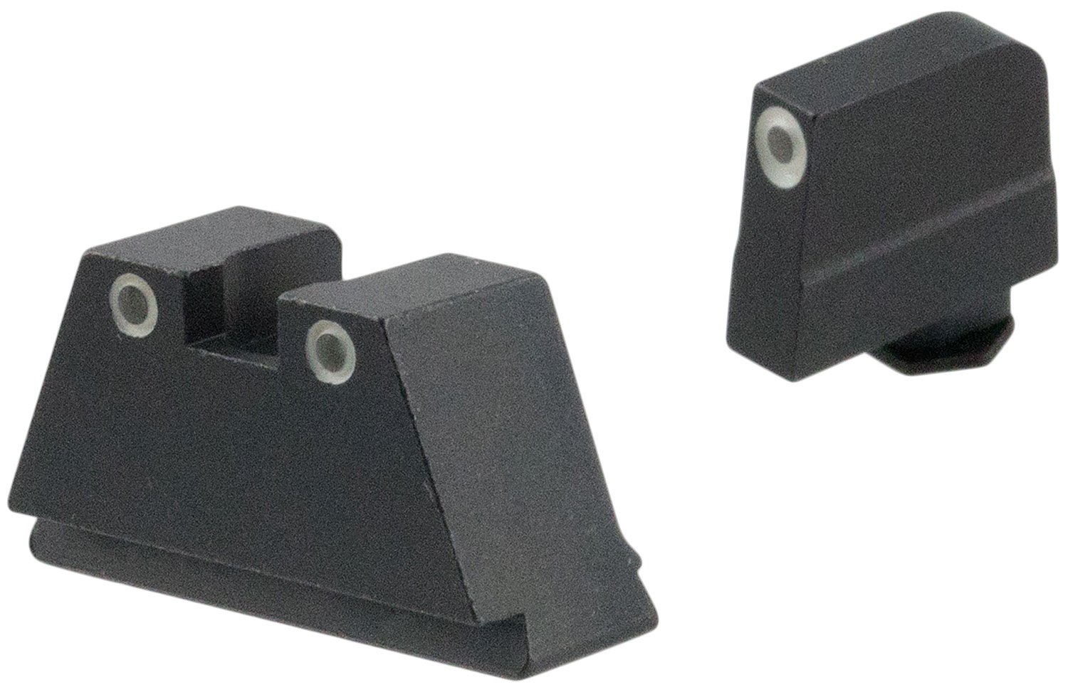 AmeriGlo GL349 Optic Sight Set Glock 3XL Tall Green Tritium White Outline - AMER