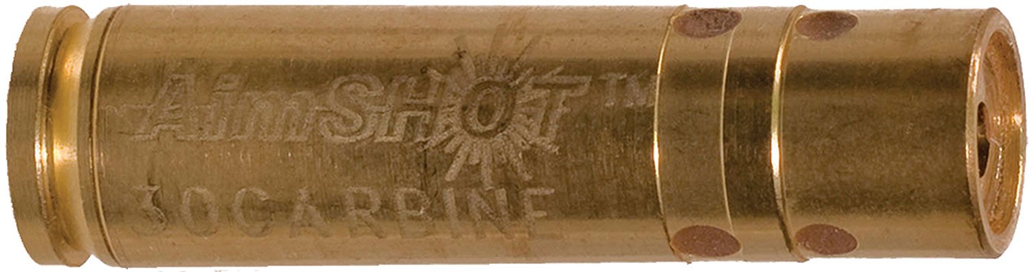 AimShot BS30CAR Laser Boresighter 30 Carbine 640nm Brass - AimShot - 30 CARBINE