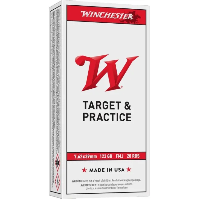 Winchester Q3174 7.62x39mm 123 Grain Full Metal Jacket 20 Rounds - Winchester - 7.62x39 for sale at Smoke Wagon Firearms