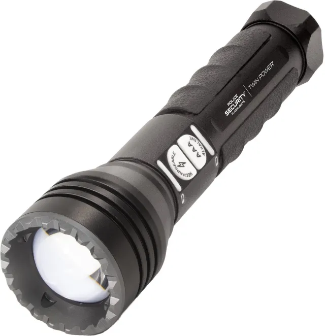 Police Security Flashlights Twin Power 97741 Black 220/450 Lumens LED - Police Security Flashlights - 220/450 LUMENS