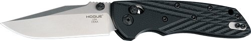 Hogue 24279 Deka 3.25" Clip Point Blade Black G10 Scales 20CV Steel Folder - Hogue