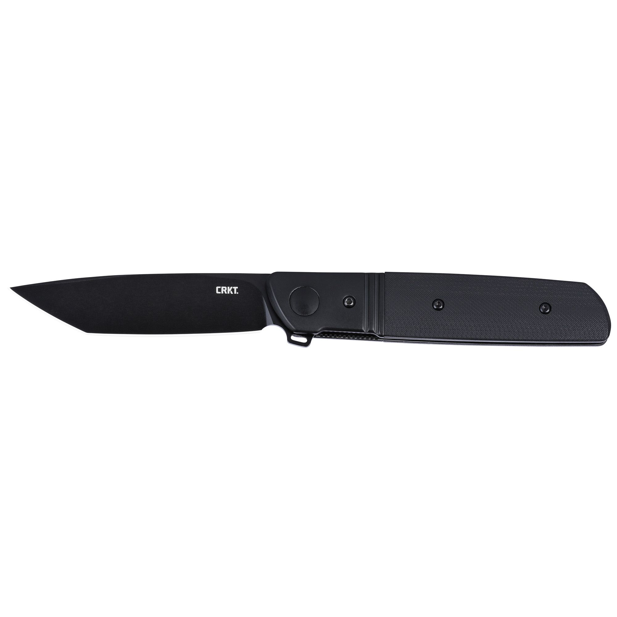 CRKT Bamboozled 3.31" D2 Tanto Blade, Black G10 and Stainless Steel Handle - Columbia River Knife & Tool