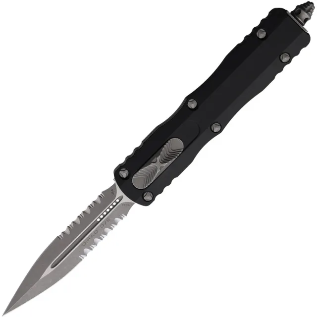 Microtech Dirac 225-11AP 2.92 In D/E APOC Black Aluminum Handle - MICROTECH