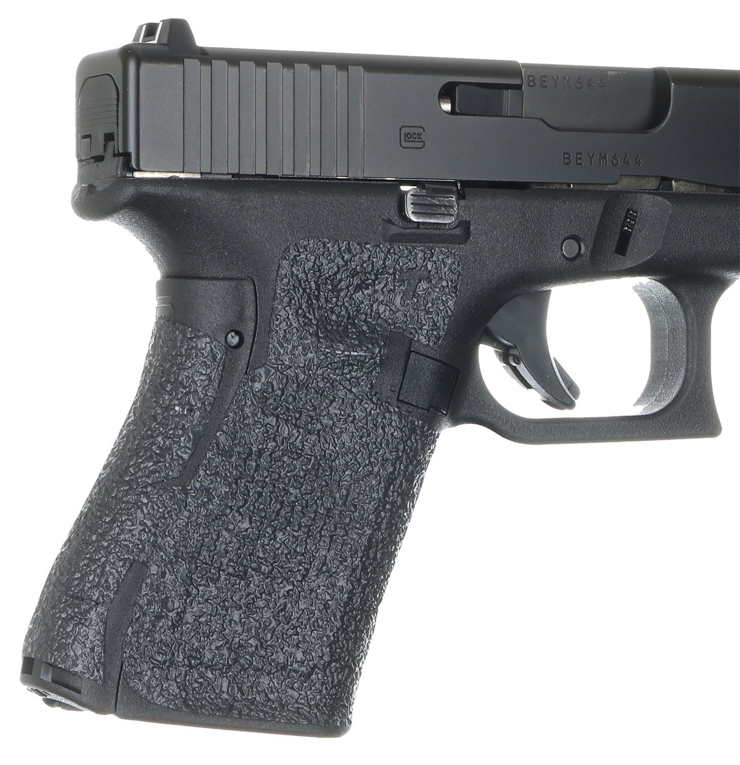 Talon Grips EV02R Textured Black Rubber Grip for Compact Glock Gen 5 - TALON Grips Inc