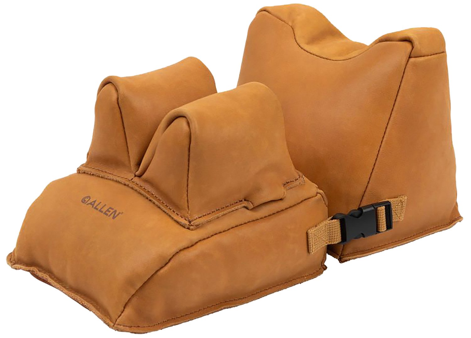 Allen Company Longmont 15125 Leather Shooting Rest Front & Rear Brown - Allen Company