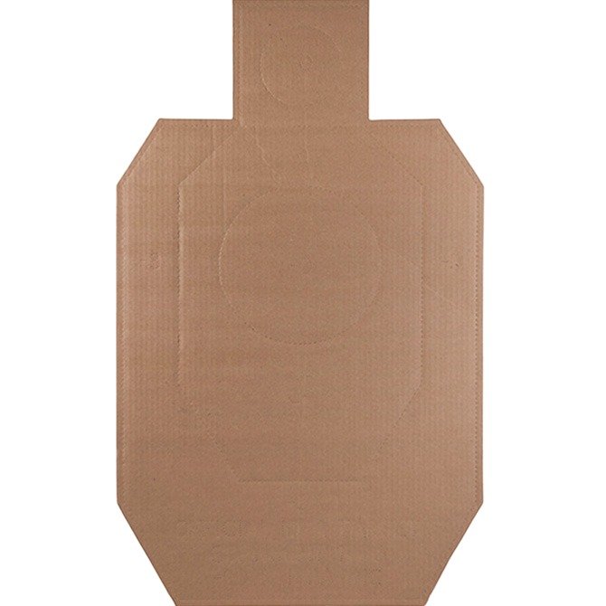ACTION IDPA-CB-100 Cardboard Torso Cutout Target Silhouettes 100BX - ACTION