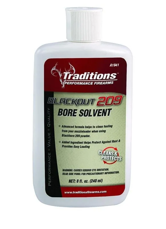 Traditions BlackOut 209 Bore Solvent 8 fl oz Rust Protection Cleaner - Traditions Performance Firearms