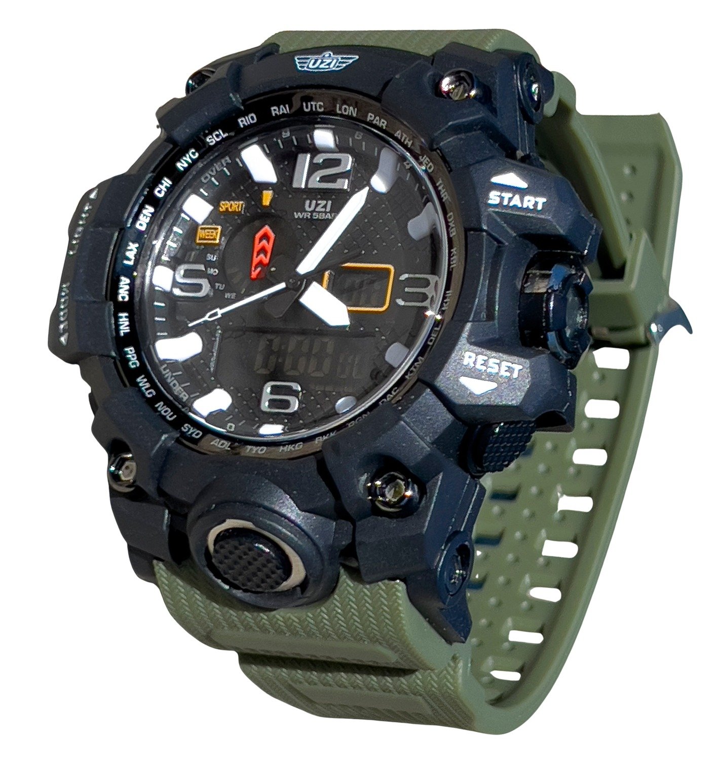 CAMP UZI-W-1545-G UZI SHOCK DIGITAL WATCH OD - CAMP