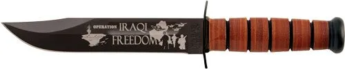 Buy Ka-Bar Knives INC Usmc Operation Iraqi Freedom 7" W/Leather Shth 2-9128-9 online