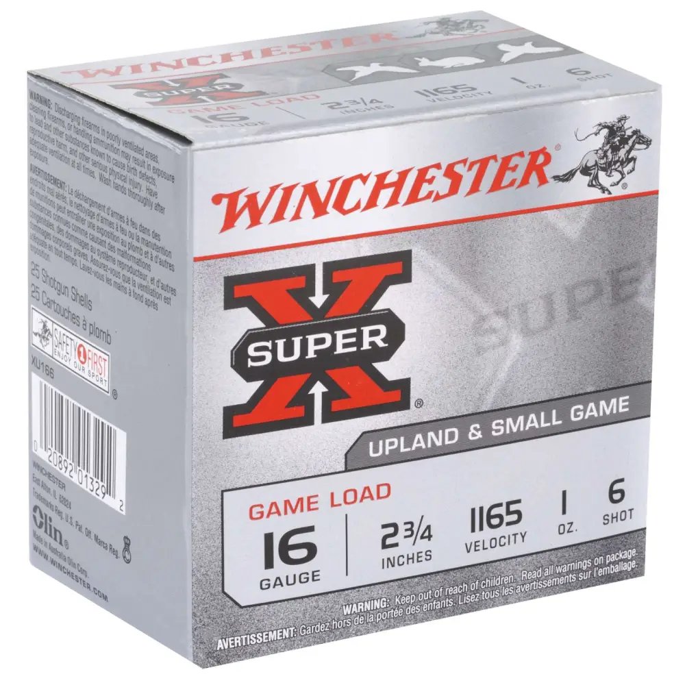 Winchester XU166 16 Gauge 2.75 in 1 oz 6 Shot 1165 fps 25 Rounds - Winchester - 16 Gauge