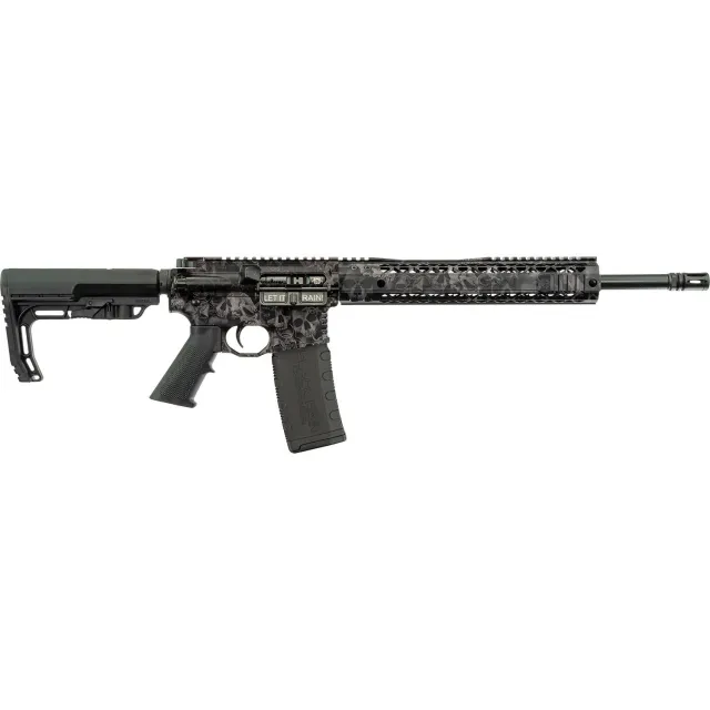 Black Rain Ordnance Spec15+ 5.56 NATO 16 in Black Skulls Semi-Auto Rifle