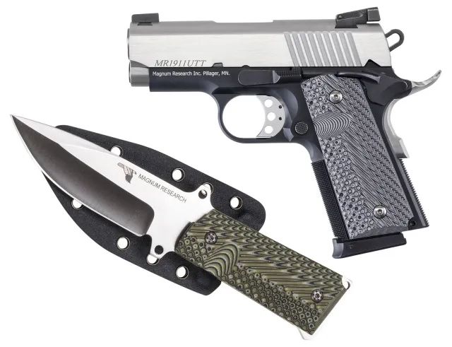 MAGNUM RESEARCH 1911 Undercover 45 ACP 3in 2x6rd Pistol & Knife DE1911UTT-K